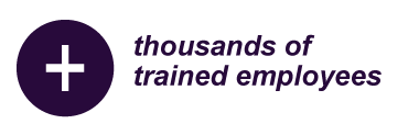 Thousands of trained employees