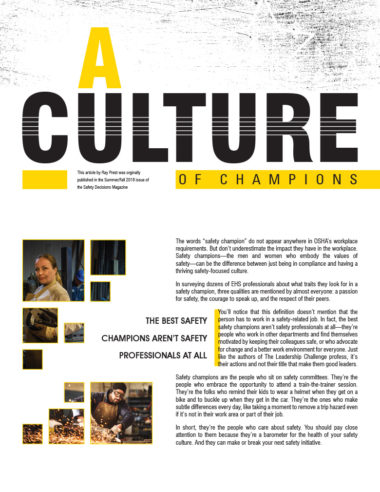 A Culture of Champions