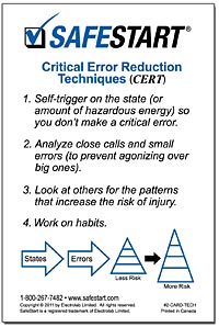 SafeStart Critical Error Reduction Technique Card