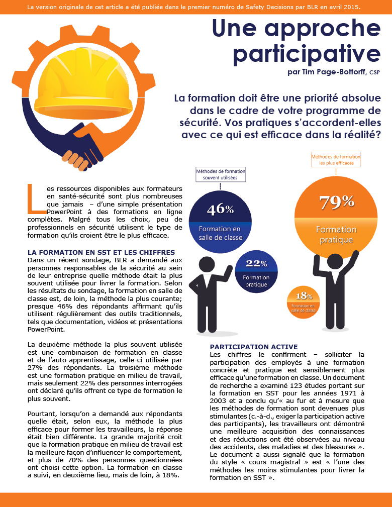 Une approche participative – SafeStart