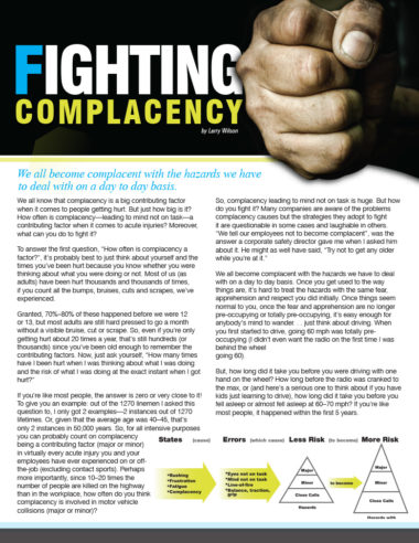 Fighting Complacency