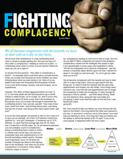 Fighting Complacency – SafeStart