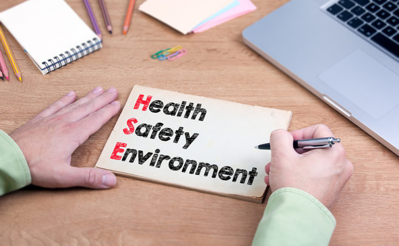 Hand writing Health Safety Environment