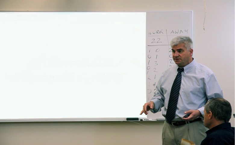Don Wilson delivering a presentation