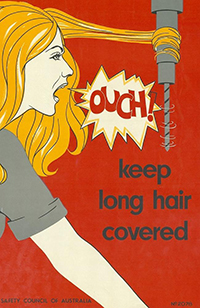 Ouch Keep long hair covered