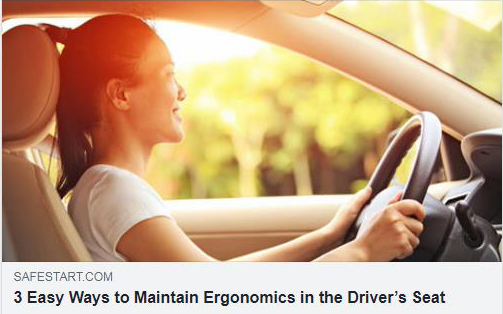 Easy ways to maintain ergonomics in the driver's seat