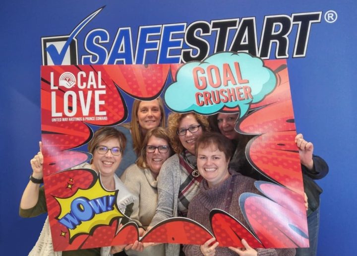 The old and new SafeStart employees United Way committee 