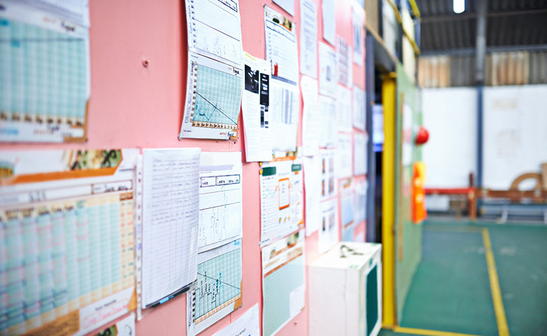 Safety wall documents including calendar