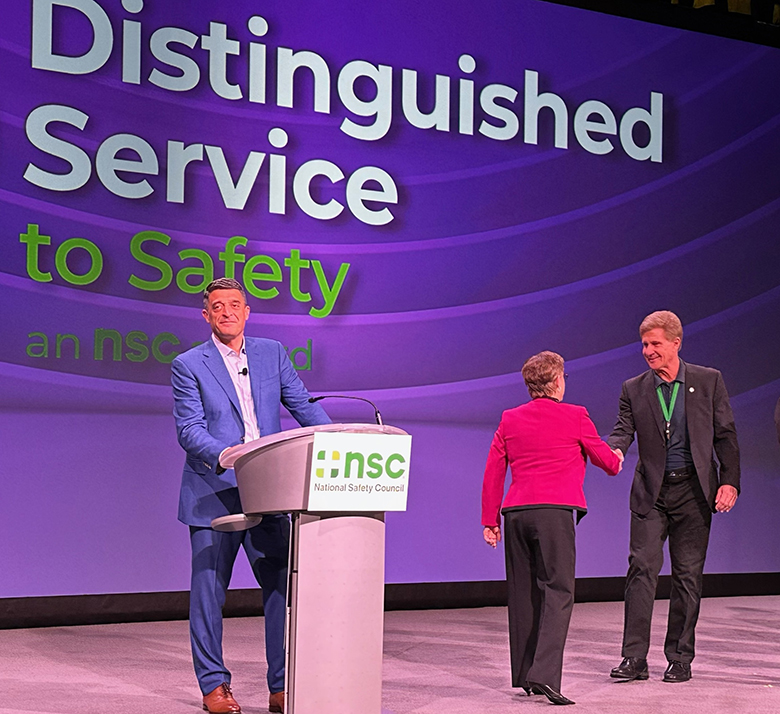Larry Wilson award at NSC Conference