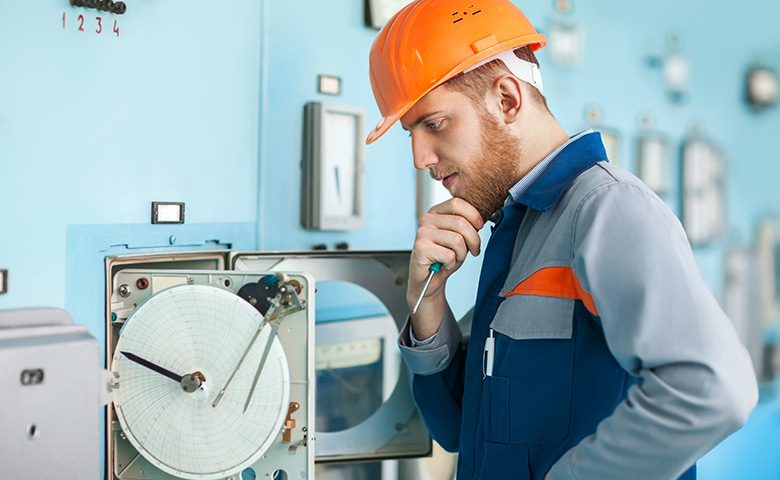 Man confused while performing repair