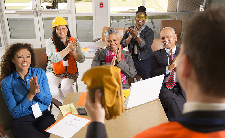 Safety steering committee in the workplace.